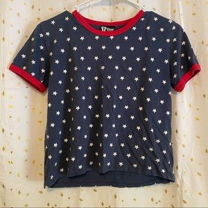 Star pattern tee
